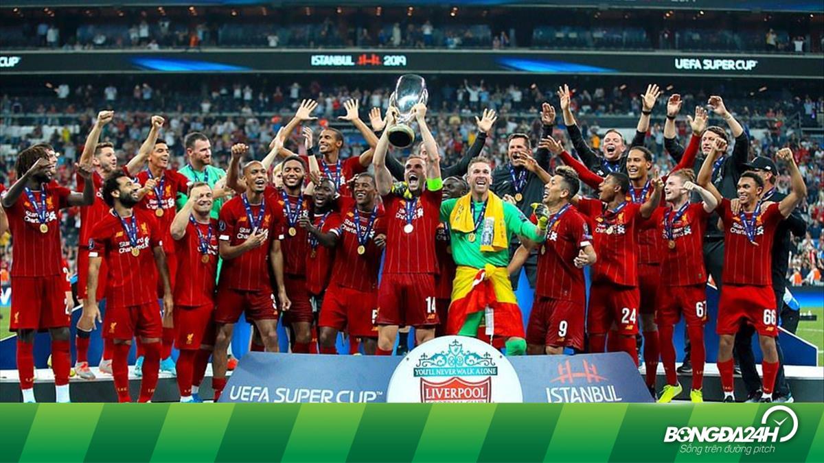 Hình ảnh Liverpool ăn mừng danh hiệu Siêu cúp châu Âu 2019