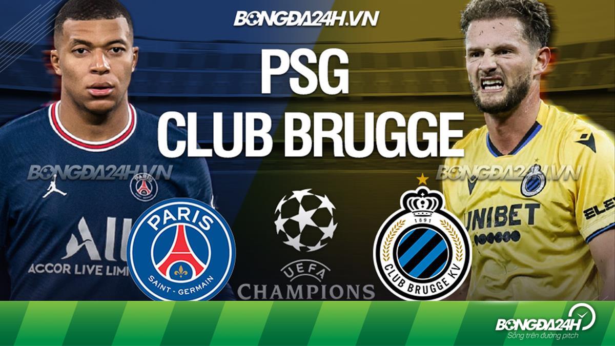 Kết quả bóng đá PSG vs Club Brugge trận đấu cúp C1 hôm nay