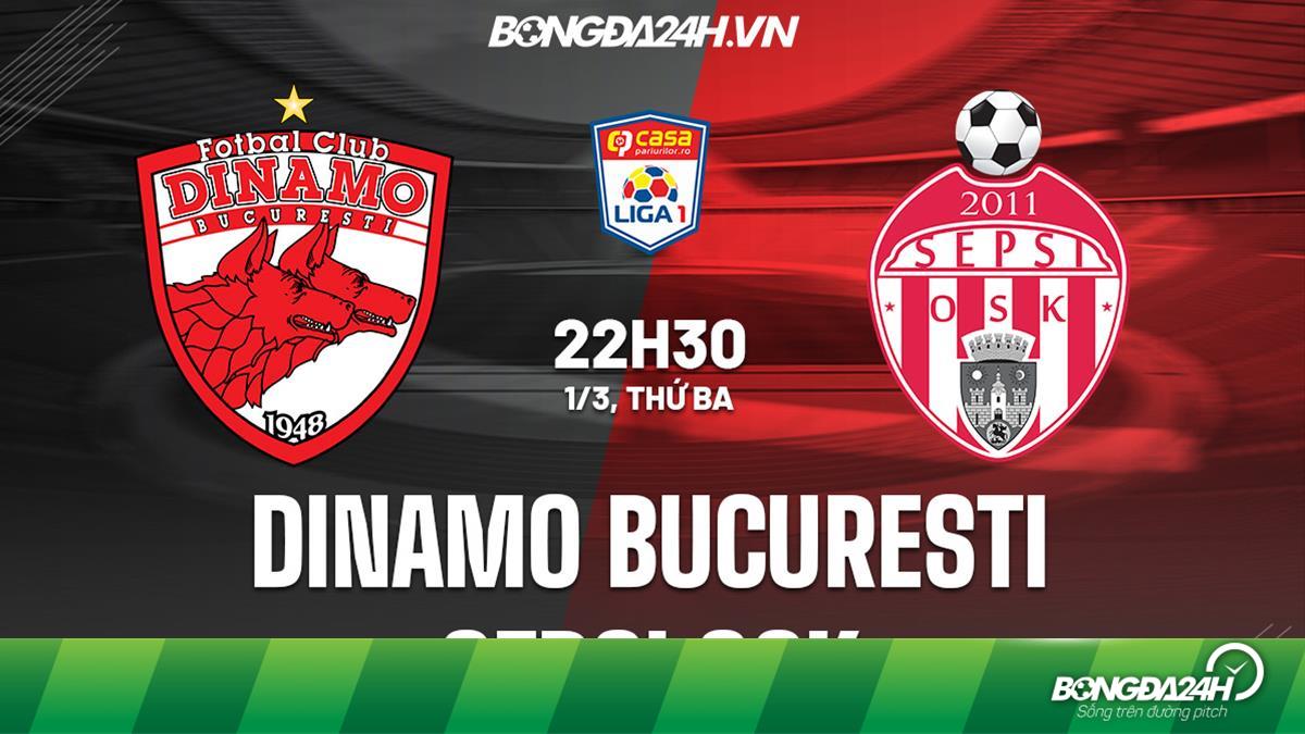 Nhận định soi kèo Dinamo Bucuresti vs Sepsi OSK VĐQG Romania 2021