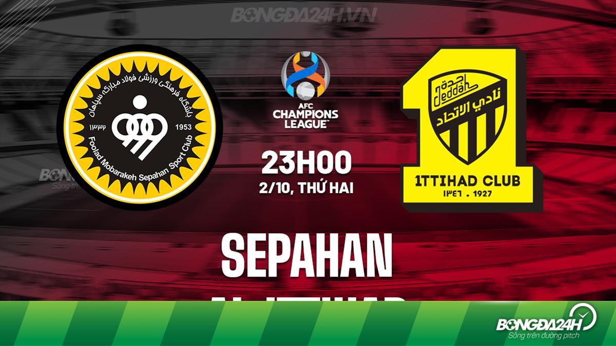 Sepahan 0-3 Al-Ittihad Jeddah :: AFC Champions League 2023/24 :: Ficha do  Jogo 