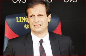 Milan: HLV Allegri sẽ mất ghế?