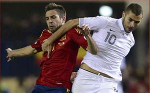 Jordi Alba: Tuyển Pháp quá mạnh