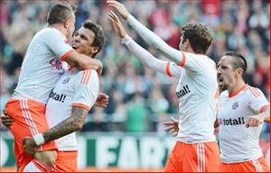 Bundesliga đêm thứ Bảy: Bayern tiếp tục bay cao