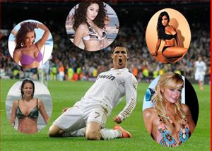 Ronaldo bị ghen tức vì....  đào hoa