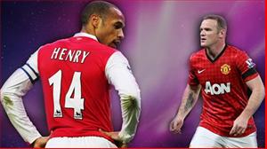 Rooney đánh giá Henry vĩ đại nhất Premier League