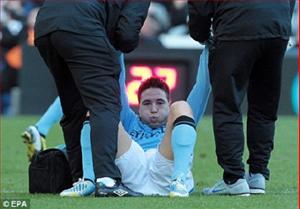 Man City mất Nasri 1 tháng
