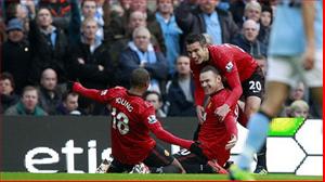 Man Utd giành chiến thắng trước Man City trong một trận derby cực kì kịch tính