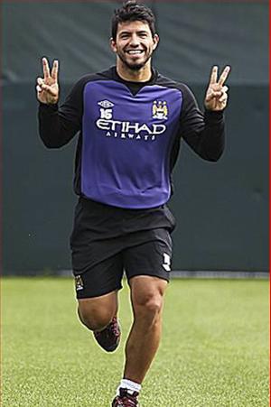 Sergio Aguero sẽ trở lại trong trận đại chiến với Real