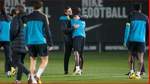 Tito Vilanova chính thức tái xuất trên sân tập