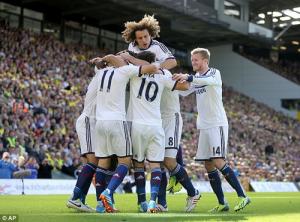 Jose Mourinho thay người đỉnh cao, Chelsea thắng may Norwich