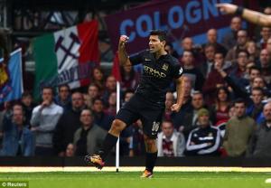 Aguero tỏa sáng, Man City dễ dàng đánh bại chủ nhà West Ham
