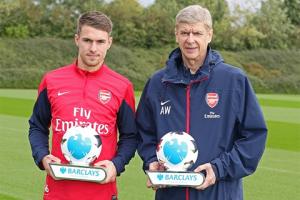 Thầy trò Wenger - Ramsey hay nhất Ngoại hạng Anh tháng 9