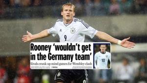 Rooney chưa chắc được đá chính ở ĐT Đức