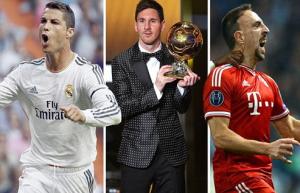 Quả bóng vàng FIFA 2013:  Ronaldo, Messi, Ribery vào chung kết