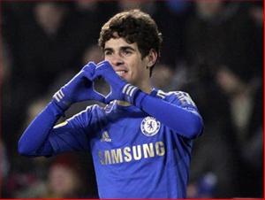 Oscar giúp Chelsea có lợi thế trước Sparta Prague