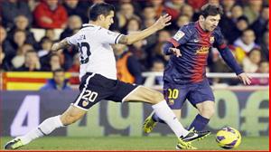 Barcelona mất điểm trên tử địa Mestalla