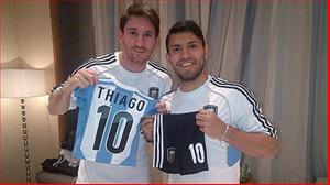 Con trai Maradona sẽ chơi cùng đội với cháu ruột và con Messi?