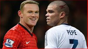 Rooney lần đầu đối mặt Pepe sau vụ khẩu chiến trên Twitter