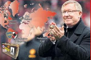 Sir Alex cưỡi sóng, chèo thuyền đi thưởng ngoạn