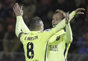 Huesca 0-4 Barcelona (Cúp Nhà vua TBN): Không có Messi thì còn Iniesta - Rakitic