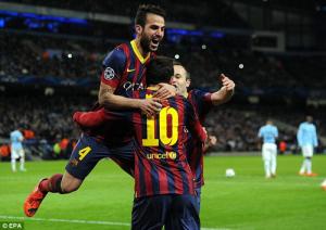 Iniesta hả hê vì đánh bại được Man City