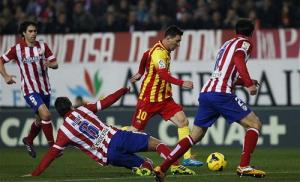 Atletico ủ mưu bắt chết Messi