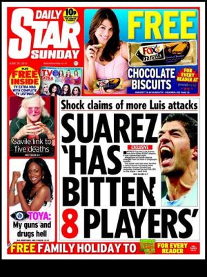 Không phải 3, Suarez từng cắn… 8 người