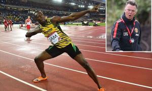 Tia chớp đen Usain Bolt dọa gọi điện chấn chỉnh Van Gaal