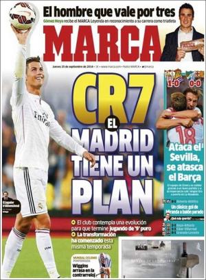 Ancelotti dự định để Ronaldo đá ở vị trí số 9