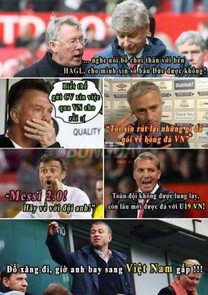 Ảnh vui về Messi Việt Nam Công Phượng