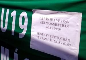Vé xem trận U19 VN - U19 Nhật Bản nóng hừng hực