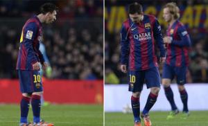 Messi lại tiếp tục nôn khan trong trận Barca 1-0 Atletico