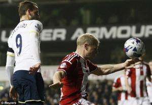 Video bàn thắng: Tottenham 1-0 Sheffield Utd (Bán kết lượt đi Cúp liên đoàn Anh 2014/15)