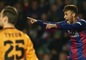 Barca thắng hủy diệt Elche, Neymar buông lời tuyên chiến với Real Madrid