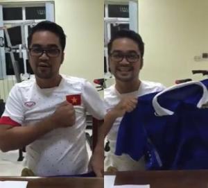 Fan Thái Lan gây sốt với màn mặc áo đấu và hát Quốc ca Việt Nam