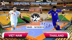 Bán kết giải Futsal Đông Nam Á: Việt Nam 0-6 Thái Lan (Kết thúc)