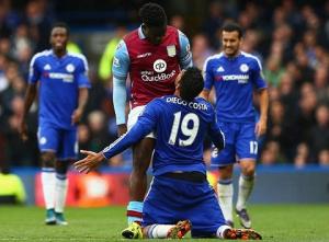 Mourinho bảo vệ Diego Costa sau những pha chơi xấu ở trận gặp Aston Villa