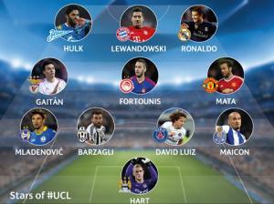 Ronaldo sát cánh Lewandowski trong ĐHTB Champions League lượt trận thứ 2