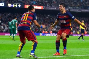 Suarez thừa nhận mình không bằng Neymar