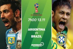 Đại chiến Argentina vs Brazil tại VL World Cup 2018 chính thức bị hoãn vì mưa to