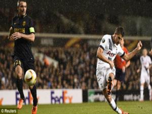Video clip bàn thắng: Tottenham 4-1 Monaco (Europa League 2015/2016)