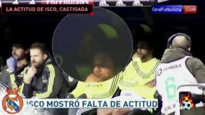 Hành động phản cảm của tiền vệ Isco ở trận đấu Real 10-2 Rayo Vallecano