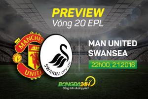 M.U vs Swansea (22h ngày 2/1): Mệnh lệnh phải thắng