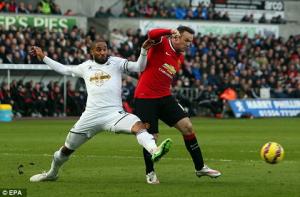 Video bàn thắng: Swansea 2-1 M.U (Vòng 26 Ngoại hạng Anh 2014-2015)