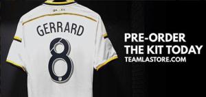 Lộ áo đấu của Steven Gerrard tại La Galaxy