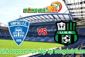 Link sopcast Empoli vs Sassuolo (18h30-22/03)