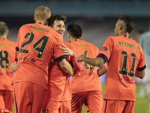 Tam tấu M-S-N bất lực, Mathieu trở thành cứu tinh cho Barca