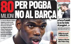 Chi 80 triệu euro, Barca vẫn vồ hụt Paul Pogba