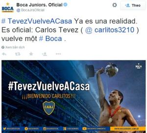 Rời Juventus, Tevez chính thức tìm được bến đỗ mới