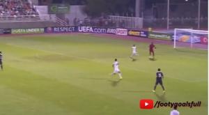 Sao trẻ U19 Pháp tự tin xỏ háng đối phương như siêu thủ môn Neuer